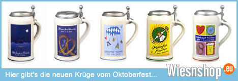 Bayerische Bierkr&uuml;ge und Oktoberfestkr&uuml;ge im Shop